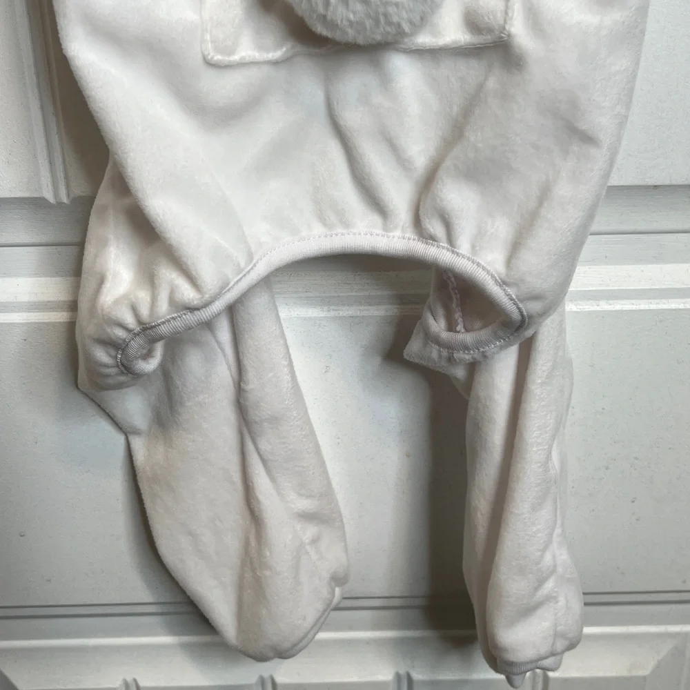 Top Paw White‎ Pink Gingham Accent Easter Bunny Hooded Dog Onesie. Large. NWT.